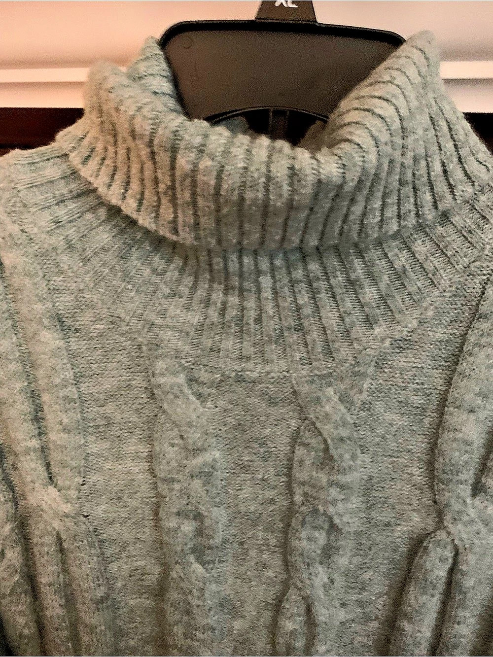 Nordstrom Rack Frozen Cable Knit Midi Dress in Greenish Blue Size Medium NWT